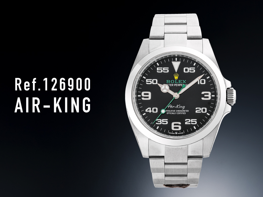 ロレックス エアキング ランダムシリアル ルーレット 126900 ROLEX 腕時計 黒文字盤