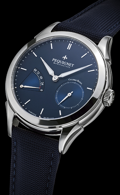 PowerWatch WATCH NEWS|PEQUIGNET MANUFACTURE/ペキニエ マニュファクチュール|リュー ロワイヤル ドゥ(2)フォンクション ブルーダイアル
