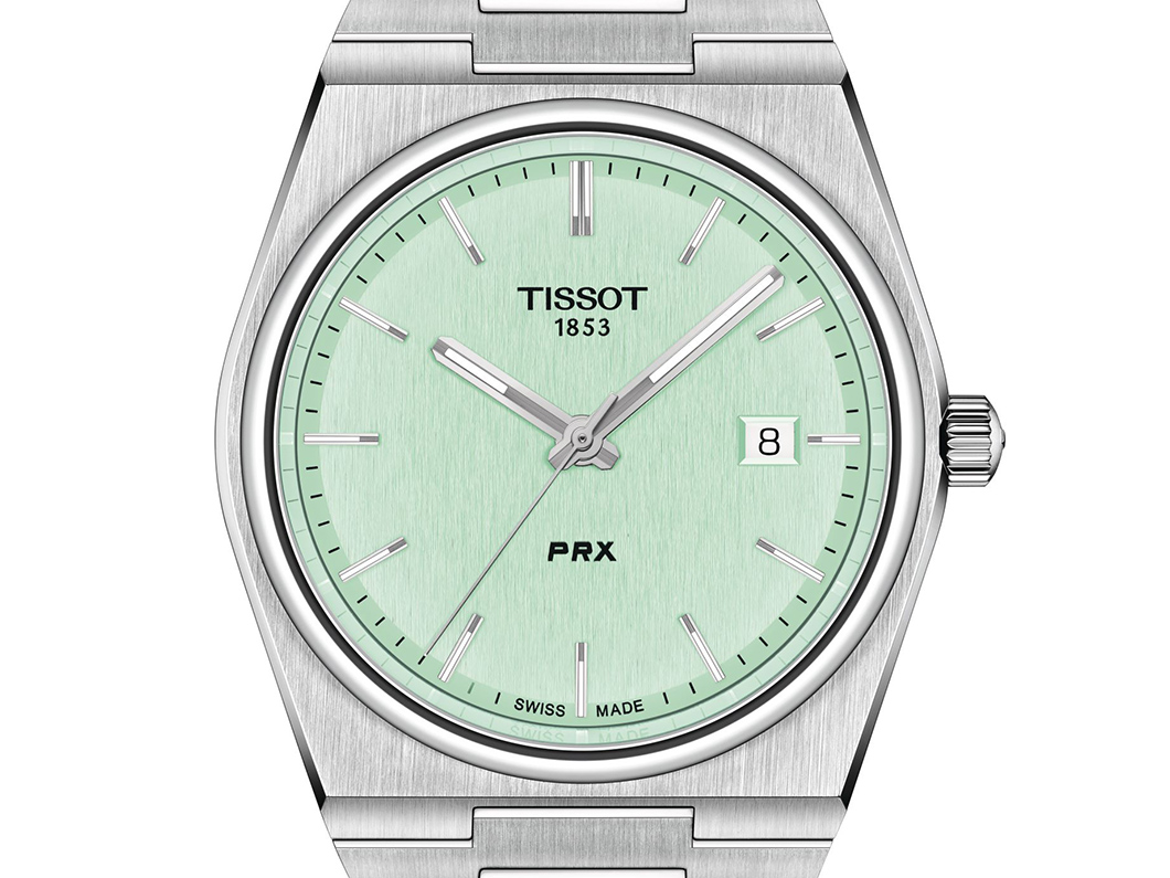 Tissot PRX クォーツ ライトグリーン-