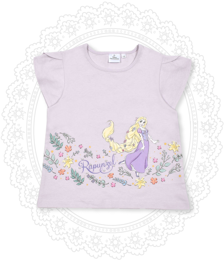 ディズニープリンセスプリント半袖Tシャツ