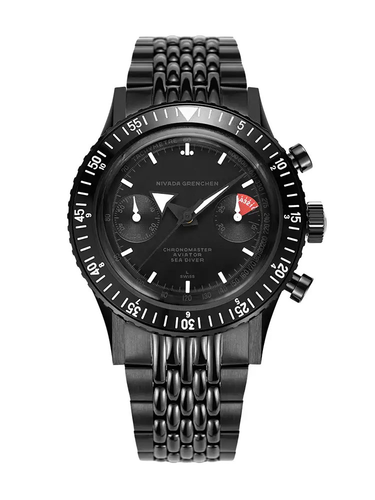 Chronomaster Aviator Sea Diver Full Black（クロノマスターアビエーターシーダイバーフルブラック）