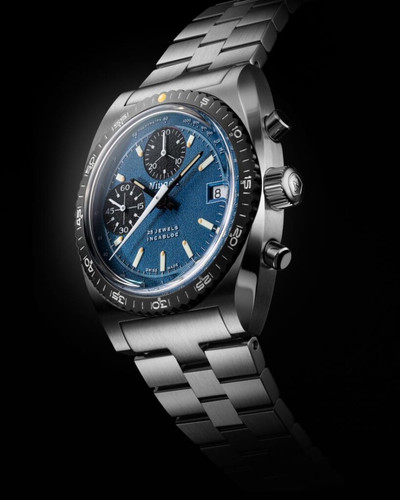 Nivada Grenchen Chronosport Blue Petroleum