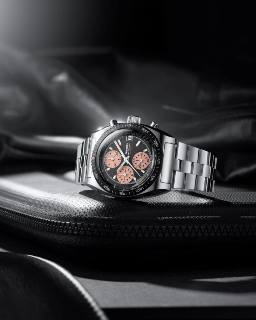 Nivada Grenchen Chronosport Meca-Quartz Salmon color