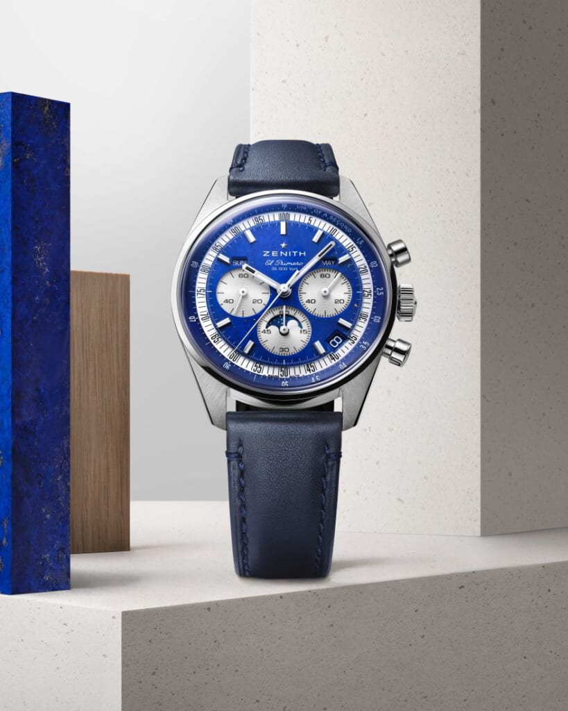 ZENITH chronomaster original triple calendar lapis lazuli