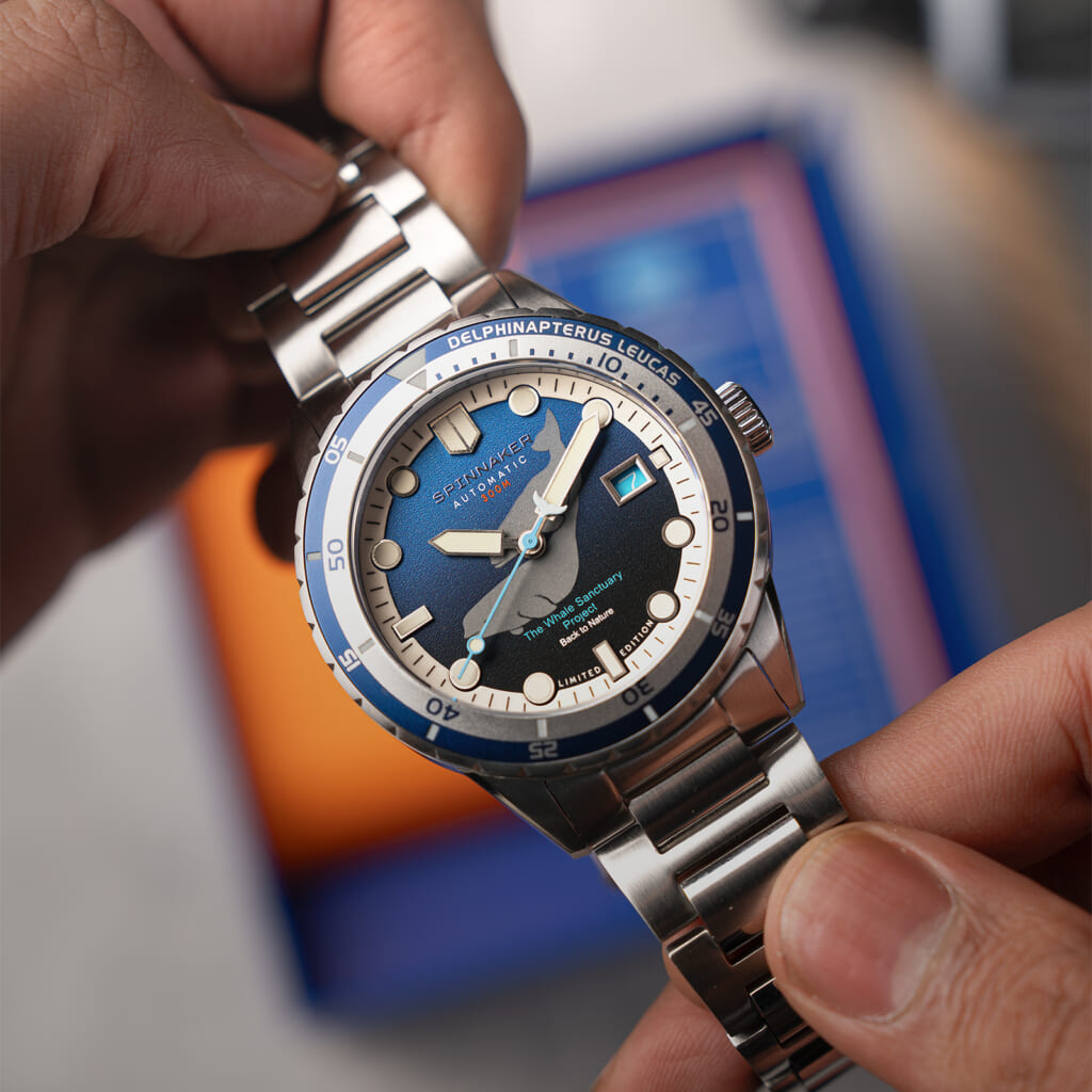スピニカー HASS AUTOMATIC WHALE SANCTUARY PROJECT SECOND EDITION ベルーガモデル