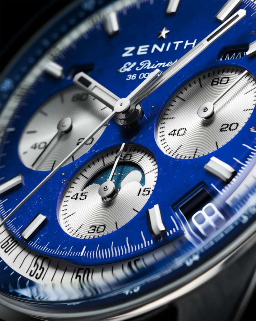 ZENITH chronomaster original triple calendar lapis lazuli