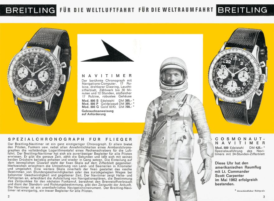 BREITLING Navitimer B02 Chronograph 41 Cosmonaute Scott Carpenter