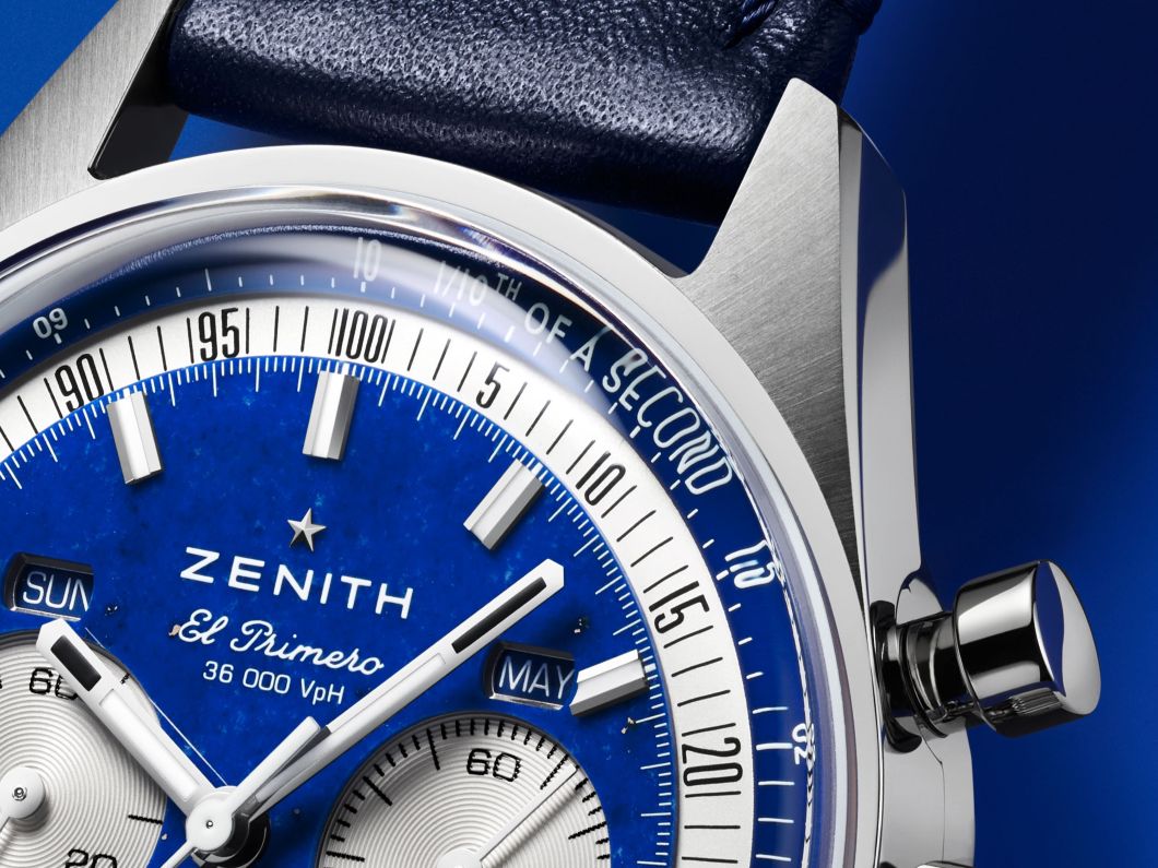 ZENITH chronomaster original triple calendar lapis lazuli