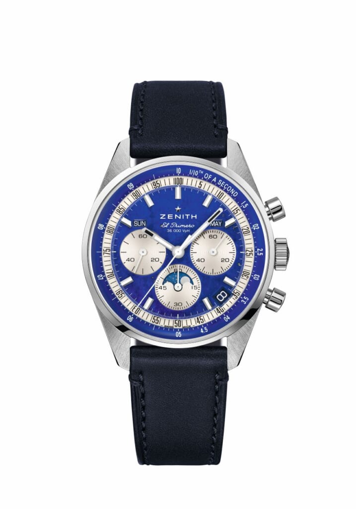 ZENITH chronomaster original triple calendar lapis lazuli