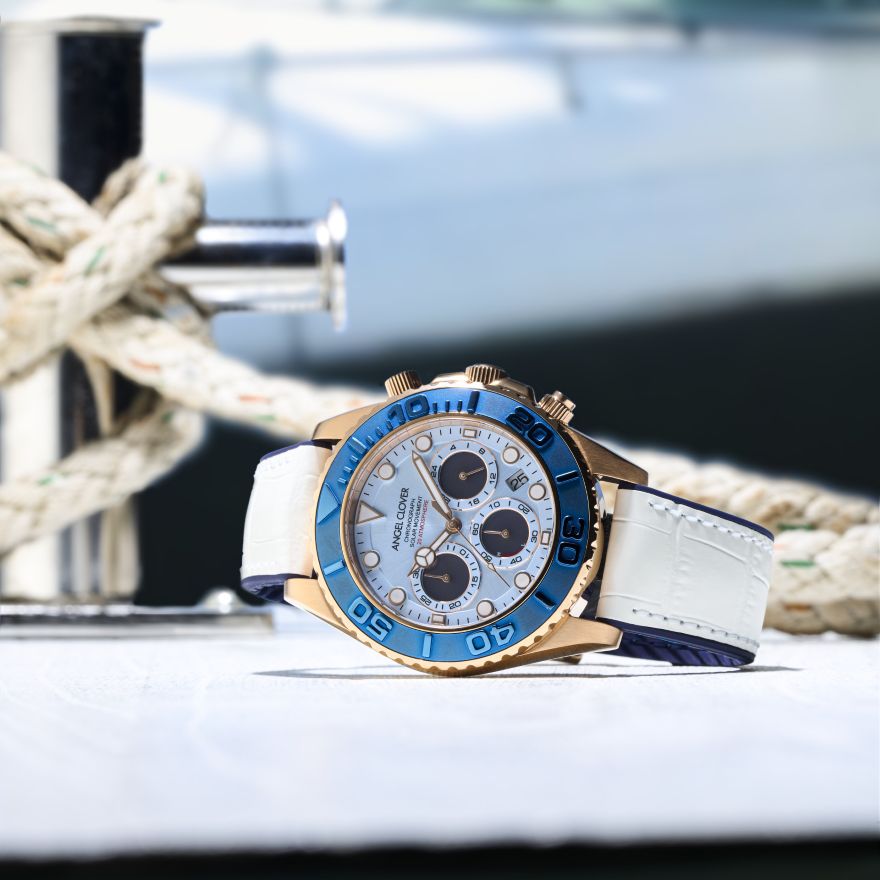ANGEL CLOVER TIME CRAFT DIVER SOLAR CHRONOGRAPH