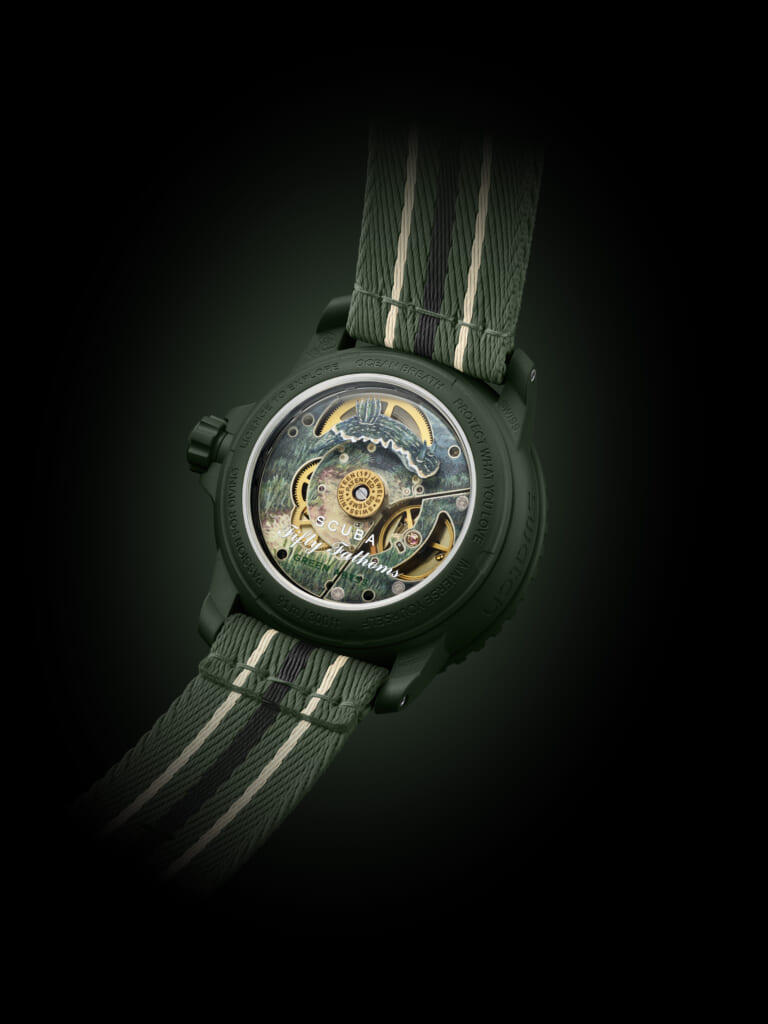 BLANCPAIN×SWATCH BIOCERAMIC SCUBA FIFTY FATHOMS GREEN ABYSS