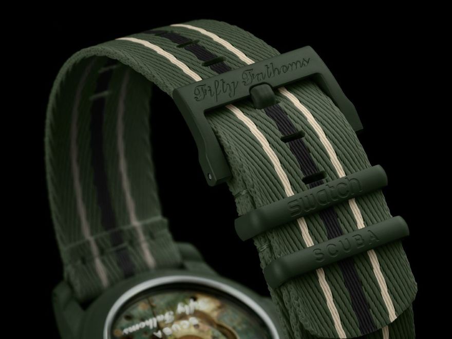 BLANCPAIN×SWATCH BIOCERAMIC SCUBA FIFTY FATHOMS GREEN ABYSS