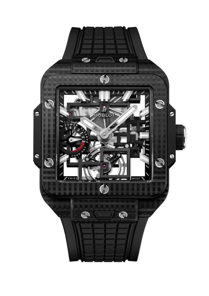 HUBLOT square-bang tourbillon 4day powerreserve 3Dcarbon
