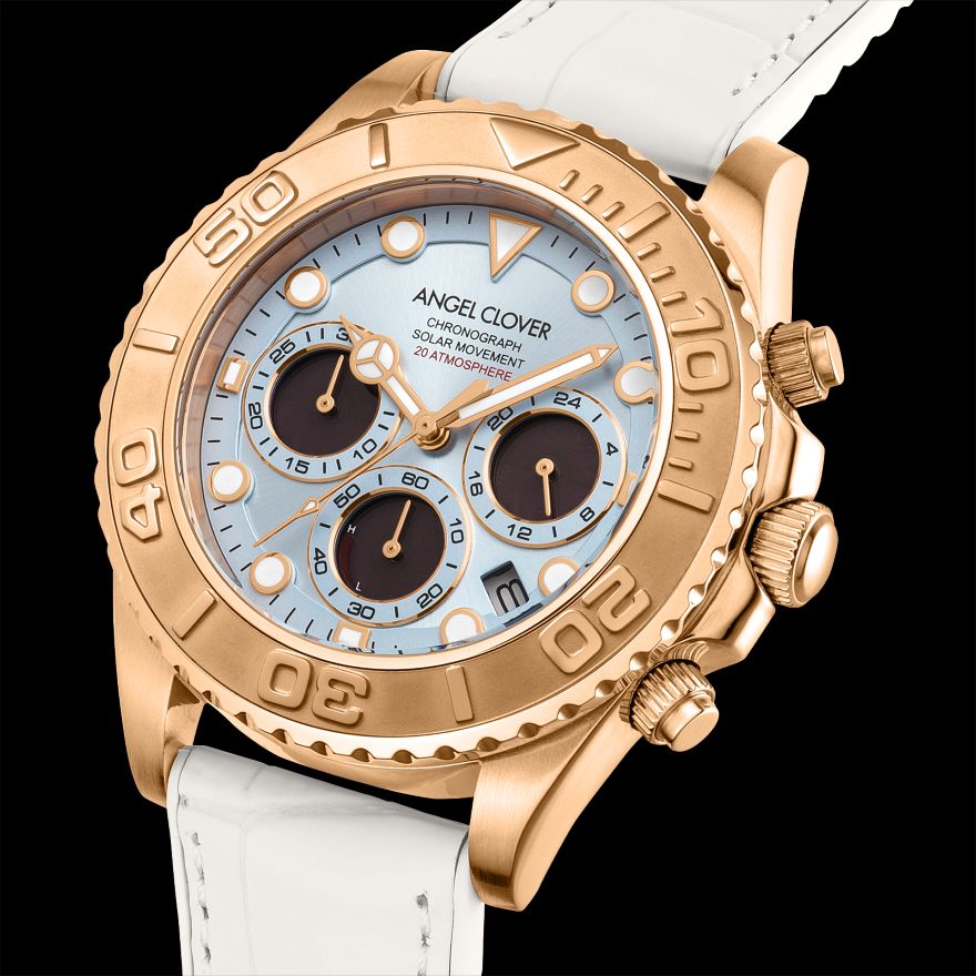 ANGEL CLOVER TIME CRAFT DIVER SOLAR CHRONOGRAPH