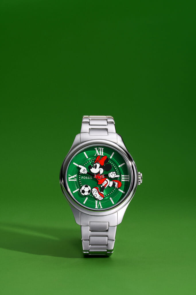 Disney x Fossil 限定エディション ミニーマウス サッカーウォッチ