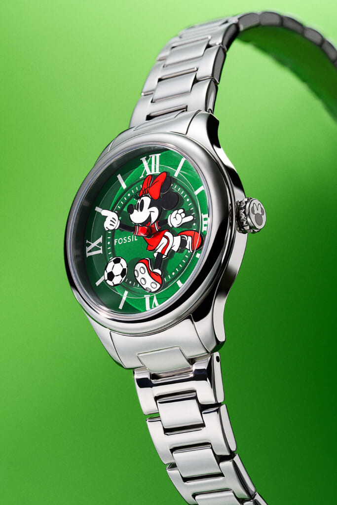 Disney x Fossil 限定エディション ミニーマウス サッカーウォッチ