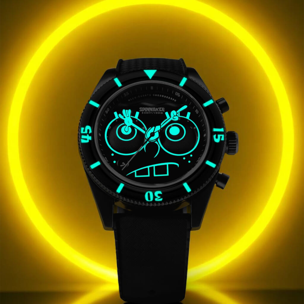 SPINNAKER（スピニカー） THE FLEUSS CHRONOGRAPH SPONGEBOB SQUAREPANTS EYEDIAL LIMITED EDITIONフルース クロノグラフ スポンジ・ボブ スクエアパンツ アイダイヤル リミテッドエディション