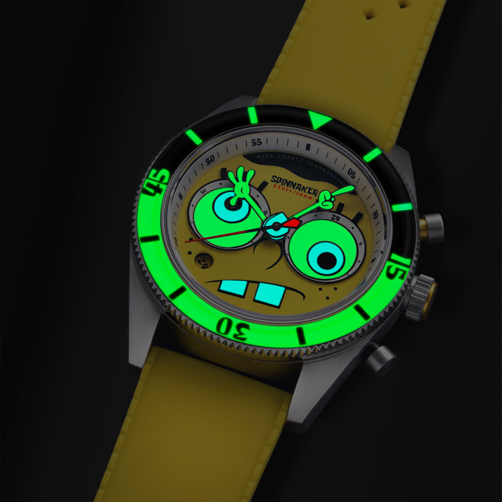 SPINNAKER（スピニカー） THE FLEUSS CHRONOGRAPH SPONGEBOB SQUAREPANTS EYEDIAL LIMITED EDITIONフルース クロノグラフ スポンジ・ボブ スクエアパンツ アイダイヤル リミテッドエディション