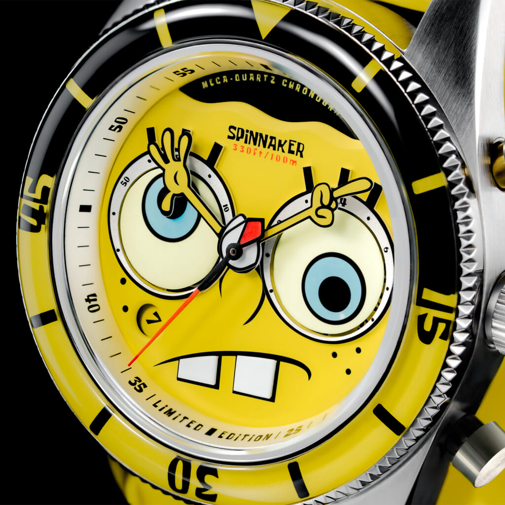 SPINNAKER（スピニカー） THE FLEUSS CHRONOGRAPH SPONGEBOB SQUAREPANTS EYEDIAL LIMITED EDITIONフルース クロノグラフ スポンジ・ボブ スクエアパンツ アイダイヤル リミテッドエディション
