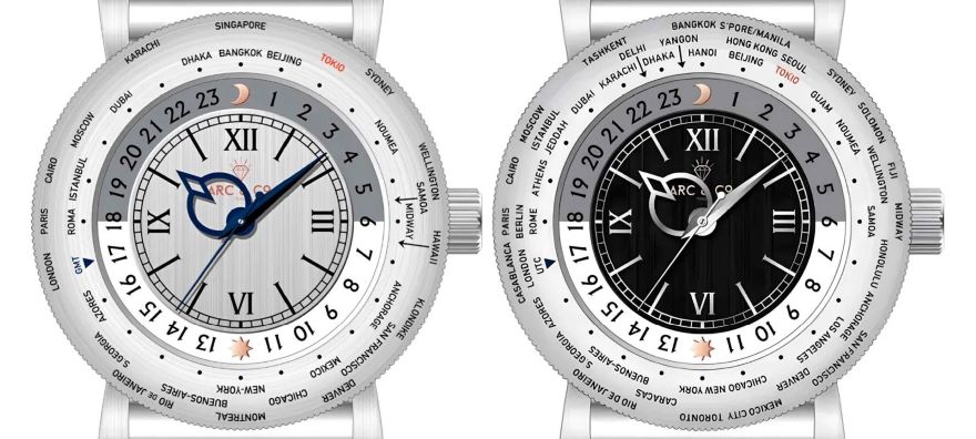 ARC&Co. Modern-Vintage World Traveler Watch