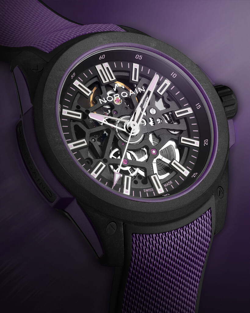 NORQAIN（ノルケイン） Wild ONE Skeleton 42mm Limited Edition Purple（ワイルド ワン スケルトン 42mm パープル リミテッドエディション）