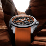 ノルケイン（NORQAIN）インディペンデンス スケルトン クロノ 42mm オレンジカラー