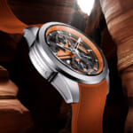 ノルケイン（NORQAIN）インディペンデンス スケルトン クロノ 42mm オレンジカラー