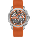 ノルケイン（NORQAIN）インディペンデンス スケルトン クロノ 42mm オレンジカラー