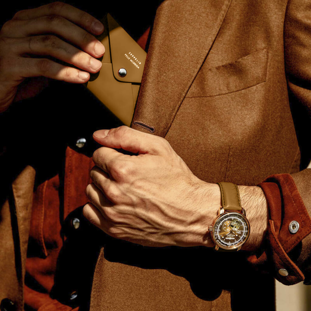 ZEPPELIN × PELLE MORBIDA 100周年記念シリーズ オープンハートオートマティック