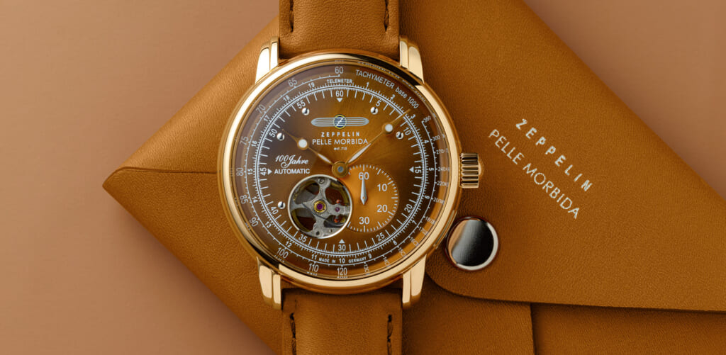 ZEPPELIN × PELLE MORBIDA 100周年記念シリーズ オープンハートオートマティック