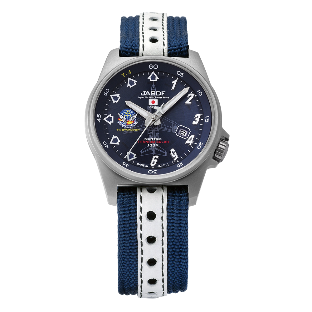 ケンテックス（KENTEX）Blue Impulse チタンソーラー T-4 30周年記念モデル