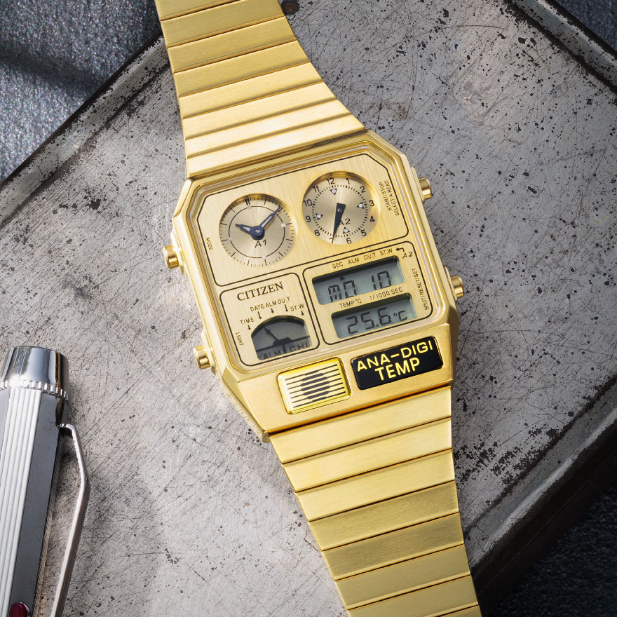 CITIZEN COLLECTION（シチズンコレクション） レコードレーベル メタリック アナデジテンプ