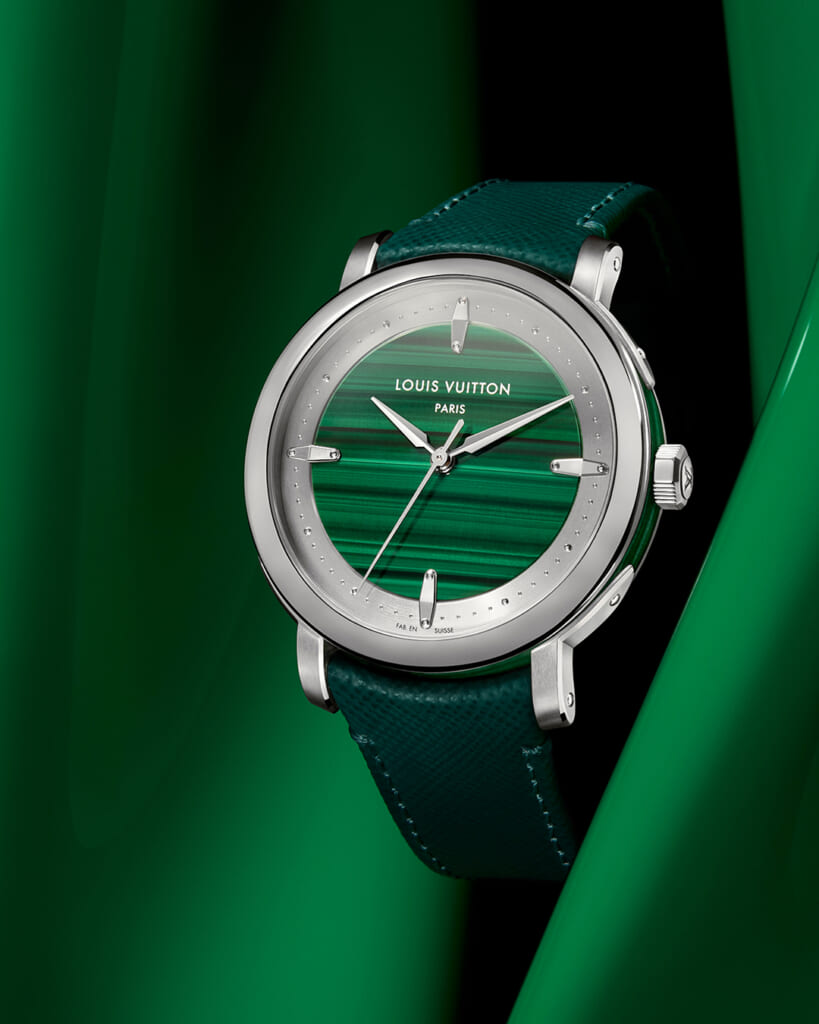 ルイ・ヴィトン エスカル オトマティック プラチナ マラカイト/ターコイズ