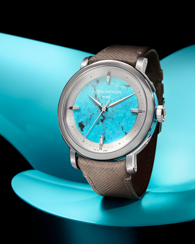 ルイ・ヴィトン エスカル オトマティック プラチナ マラカイト/ターコイズ