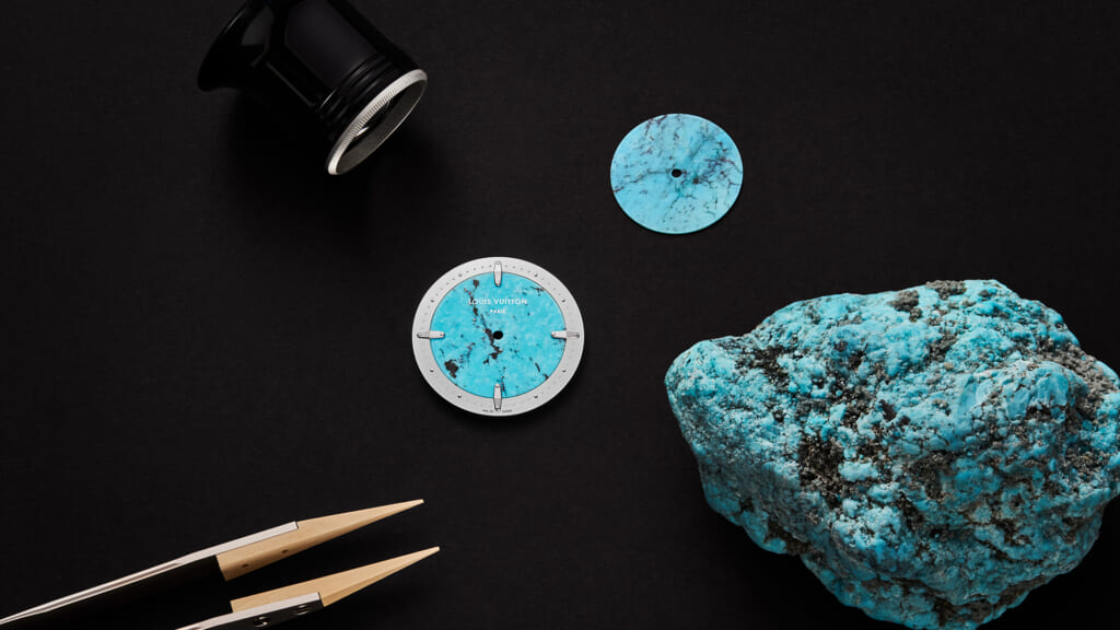 ルイ・ヴィトン エスカル オトマティック プラチナ マラカイト/ターコイズ