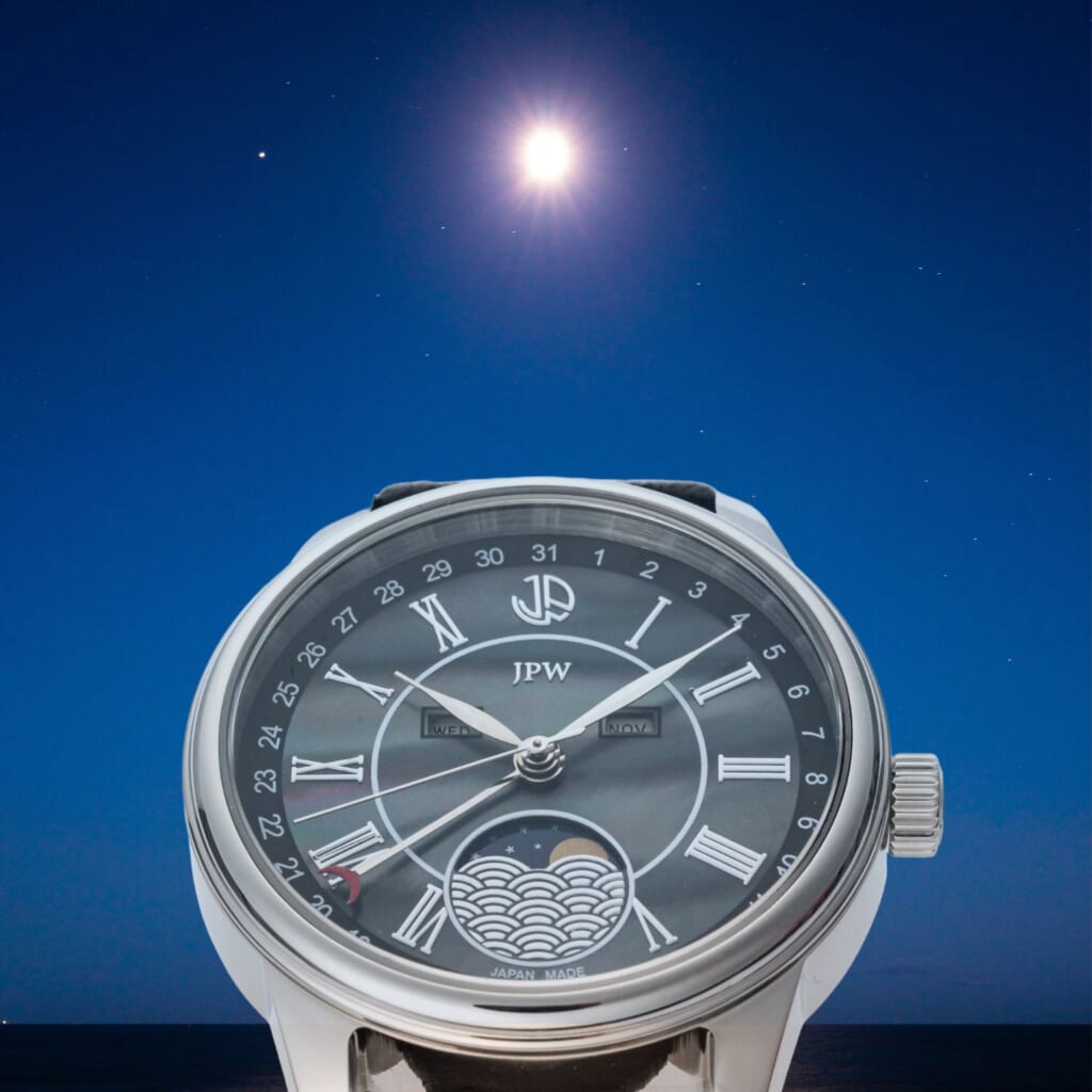 JPW（ジェイピーダブリュー） 日本製ムーンフェイズ腕時計 JP-002