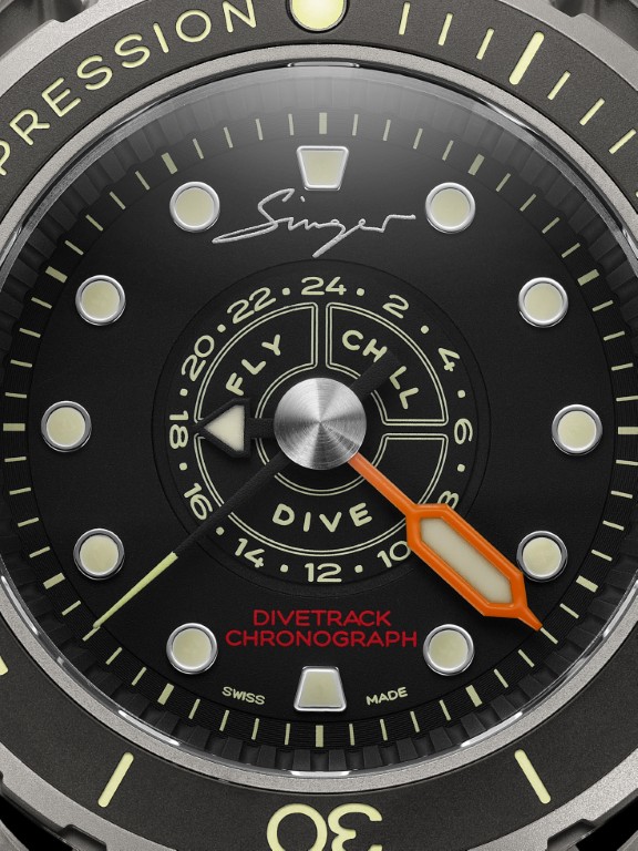 Singer Reimagined（シンガー・リイマジン）DIVETRACK Automatic 24H Central Chronograph