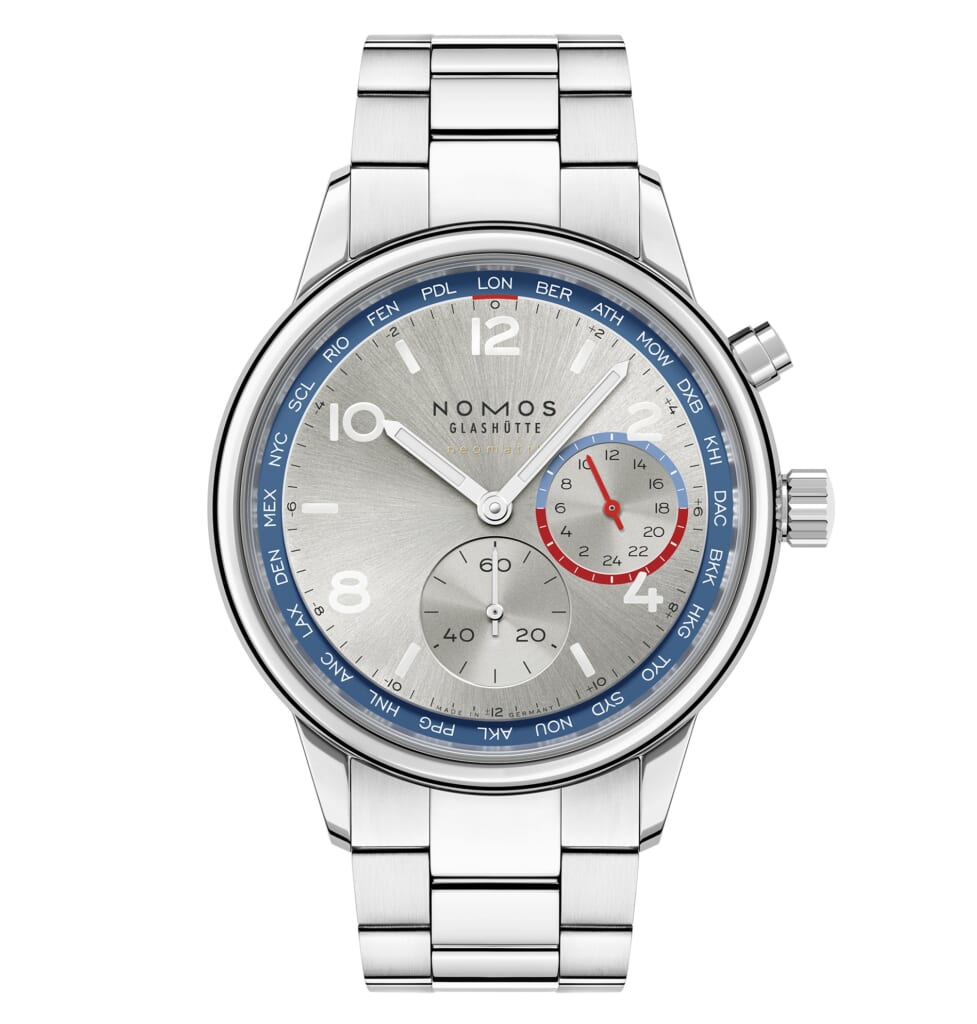 NOMOS GLASHÜTTE（ノモス グラスヒュッテ） クラブスポーツ ネオマティック ワールドタイマー シルバー