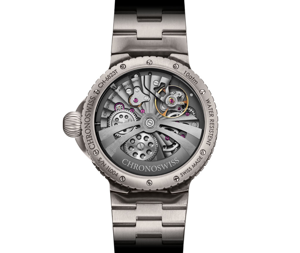 Chronoswiss（クロノスイス） パルス GMT シルバー ギョーシェ（PULSE GMT Silver GUilloche）