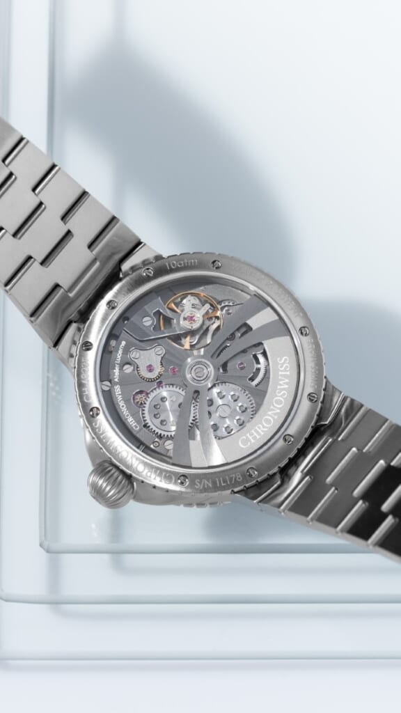Chronoswiss（クロノスイス） パルス GMT シルバー ギョーシェ（PULSE GMT Silver GUilloche）