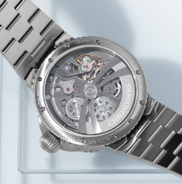 Chronoswiss（クロノスイス） パルス GMT シルバー ギョーシェ（PULSE GMT Silver GUilloche）