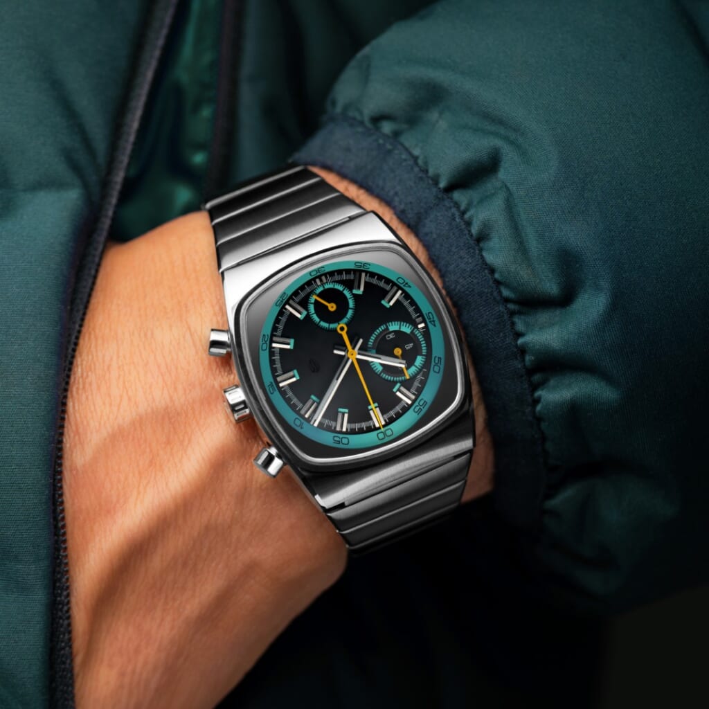 BREW WATCH Co.（ブリュー ウォッチ カンパニー） METRIC TEAL & YELLOW