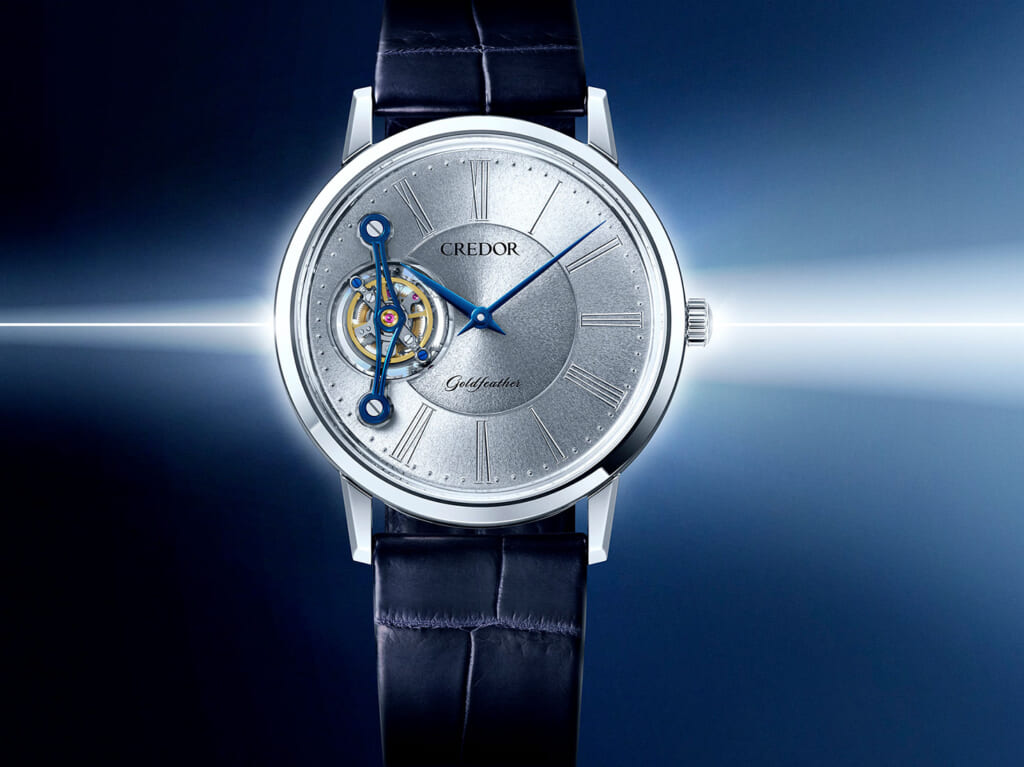 クレドール ゴールドフェザー トゥールビヨン 彫金 限定モデル