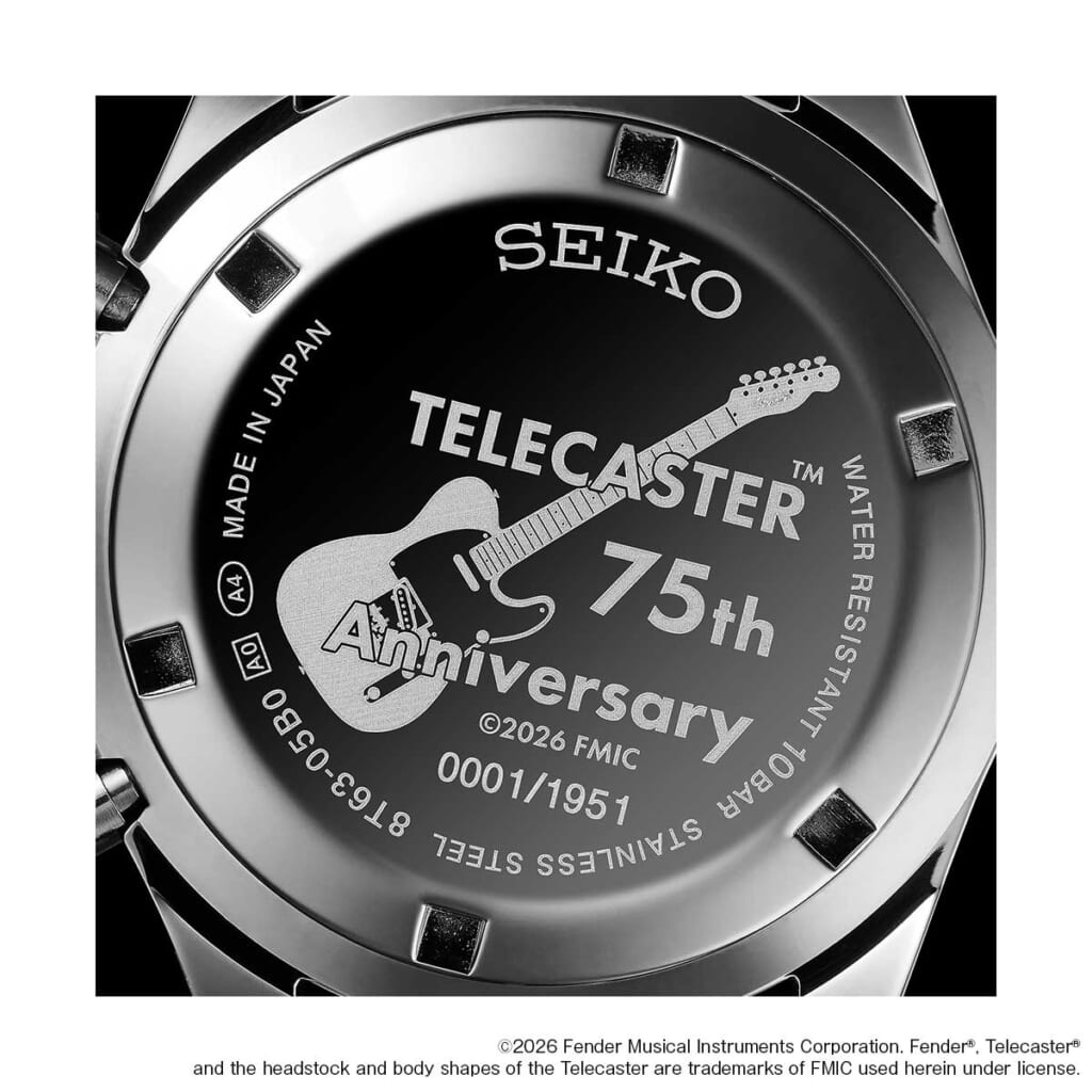 フェンダー「テレキャスター」 75周年記念オフィシャルウオッチ