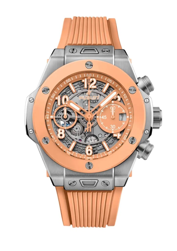 HUBLOT ビッグ・バン チタニウム ピーチセラミック