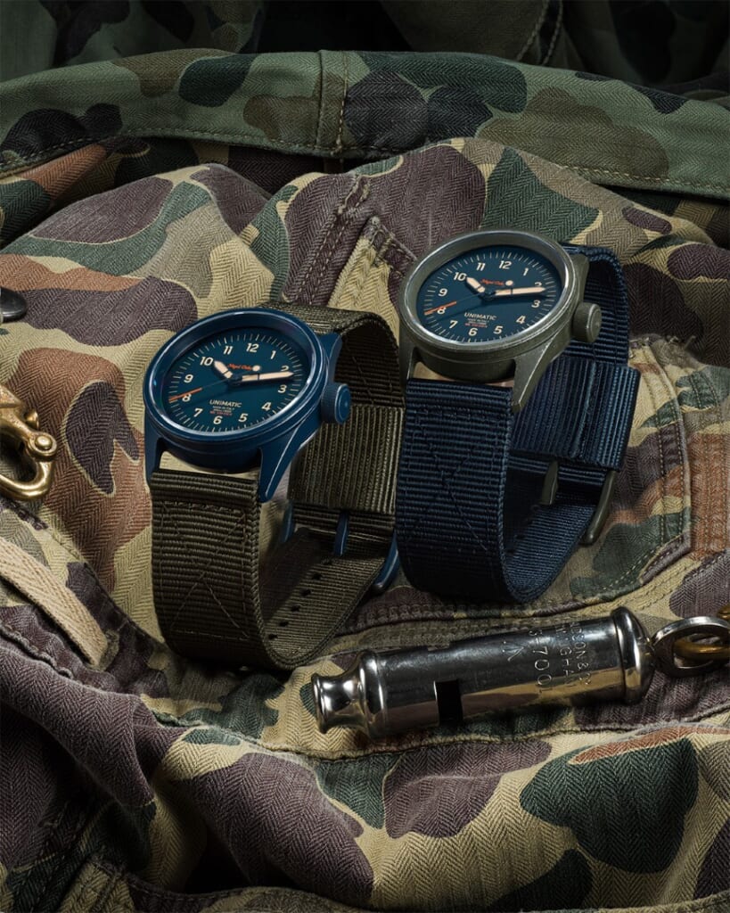 Nigel Cabourn × UNIMATIC × THE ARMOURY Modello Cinque U5S-TANC